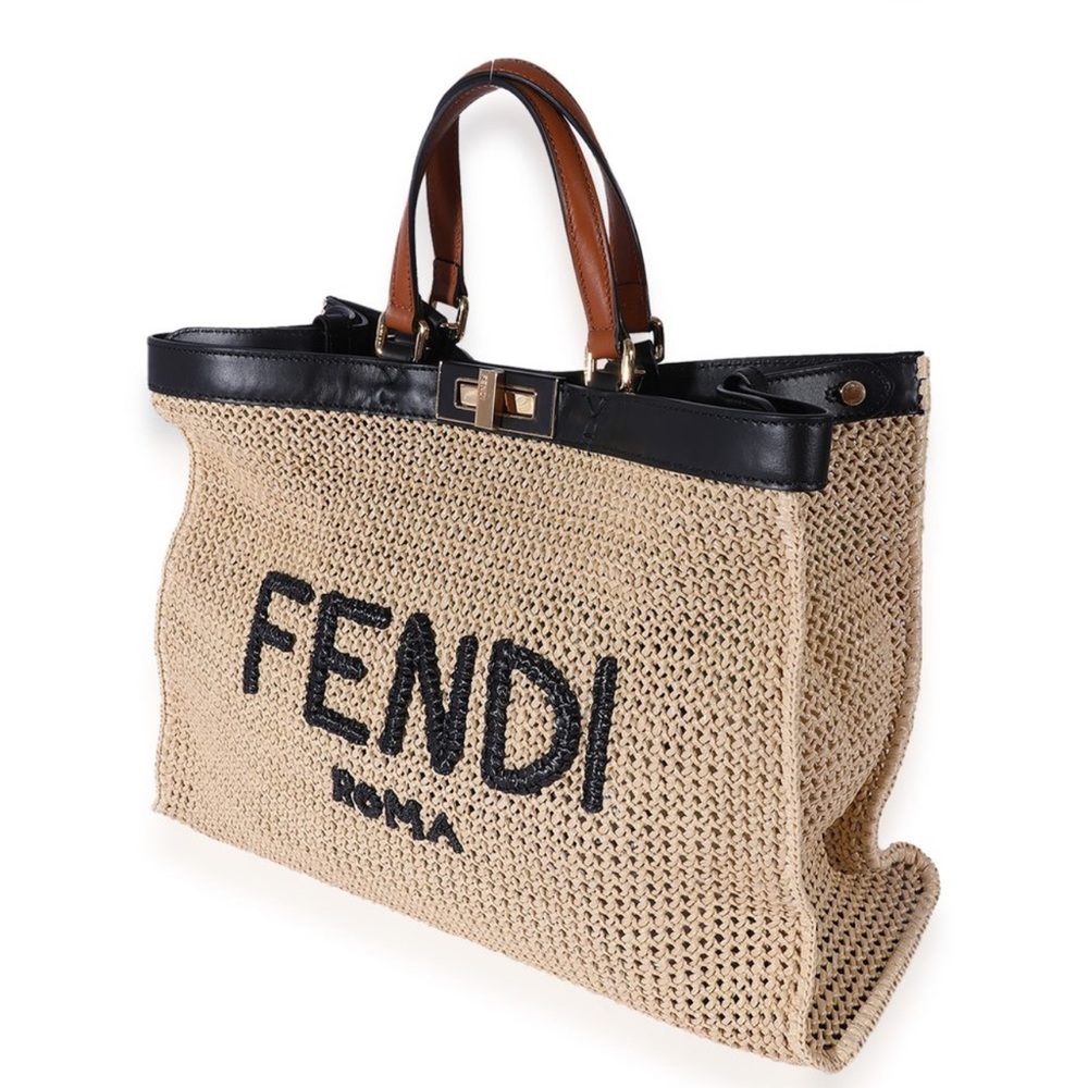 Fendi Raffia Peekaboo x-tote